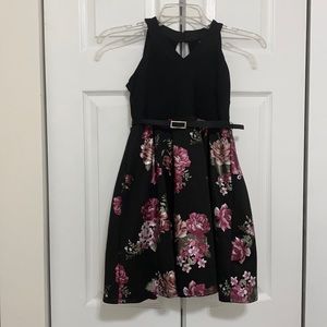 Poppies and Roses girls formal dress 12 black